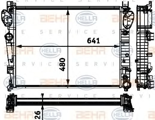 Radiator, racire motor MERCEDES-BENZ W220 280/320/350