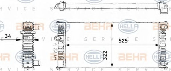 Radiator, racire motor SEAT CORDOBA 94-