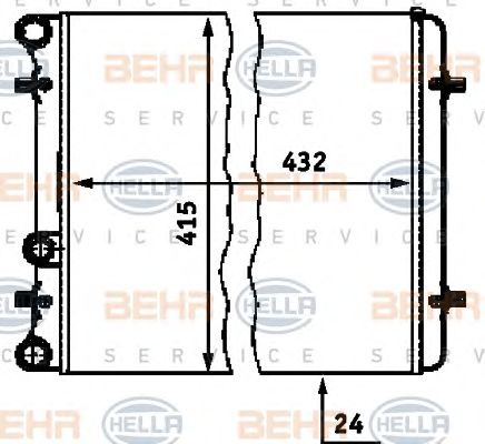 Radiator, racire motor SKODA OCTAVIA 1,4/1,6 96-