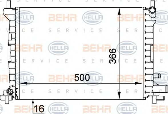 Radiator, racire motor FORD FIESTA 1,3 89-02