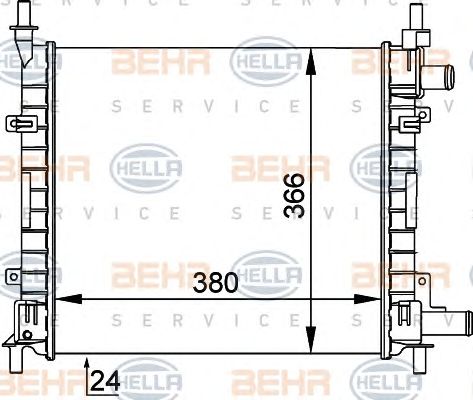 Radiator, racire motor FORD KA 96- -AC