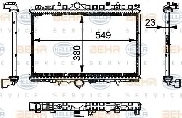 Radiator, racire motor CITROEN C5 2,0HDI/1,8 16V PEUGEOT 40