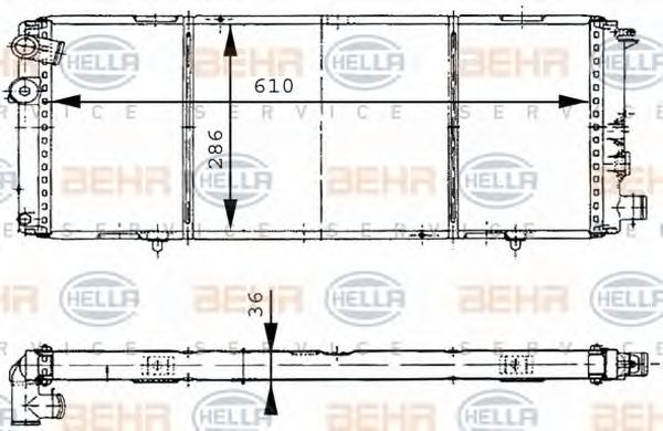 Radiator, racire motor PEUGEOT 205 84-98