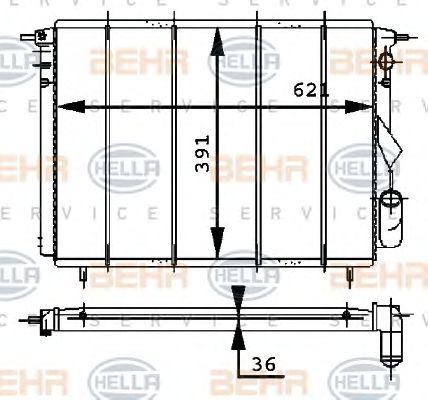 Radiator, racire motor RENAULT ESPACE 2,0-2,2 91-