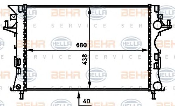 Radiator, racire motor RENAULT ESPACE 2,2-3,0DCI 02-