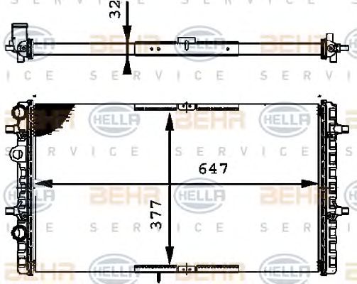 Radiator, racire motor SEAT CORDOBA/IBIZA 1,0-1,9TDI