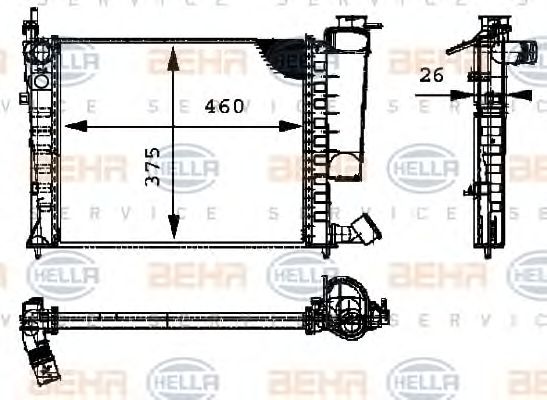 Radiator, racire motor PEUGEOT 306 93-