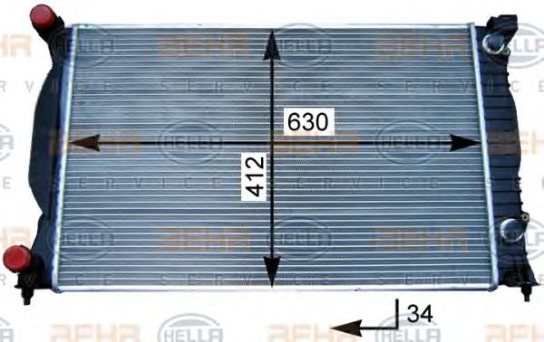 Radiator, racire motor VW A4 1,9/2,0TDI 00-