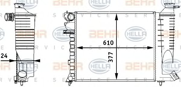 Radiator, racire motor PEUGEOT 306 93-