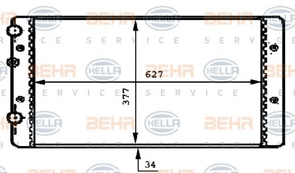 Radiator, racire motor VW POLO/GOLF/VENTO +AC