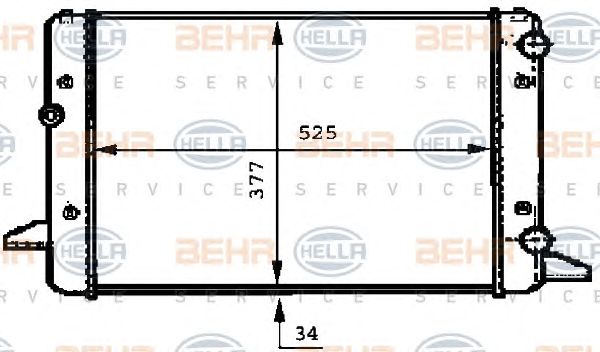 Radiator, racire motor VW PASSAT 90-