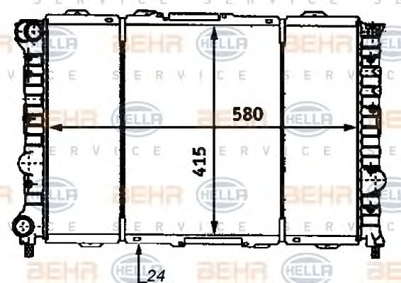 Radiator, racire motor ALFA 156 1,6/1,8TS 97-05