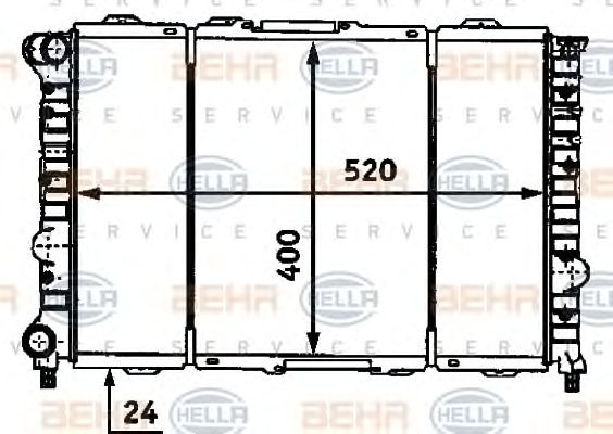 Radiator, racire motor ALFA 156-1,6-2,0 97-06