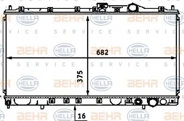 Radiator, racire motor MITSUBISHI GALANT/LANCER 92-