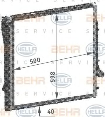 Radiator, racire motor BMW X5 E53 3,0D-4,8B 00-