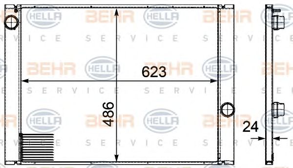 Radiator, racire motor BMW 520-530 E60/E61 03-