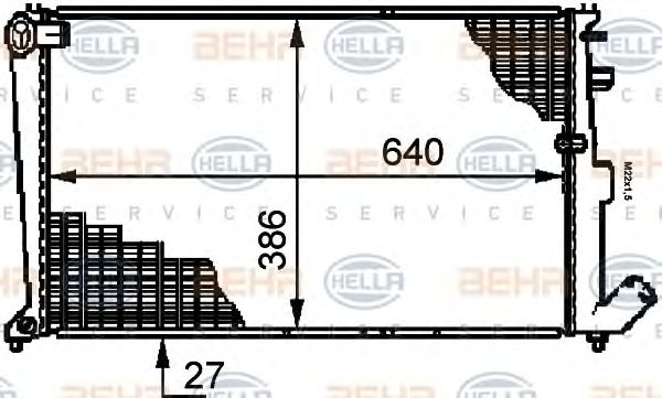 Radiator, racire motor CITROEN XSARA PICASSO 1,8 16V +AC