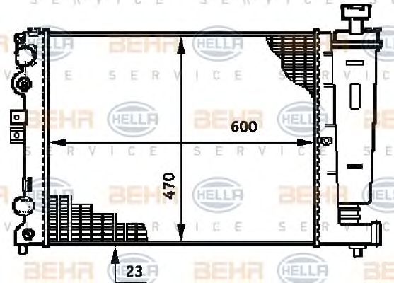 Radiator, racire motor FIAT SCUDO 1,6-2,0 96-