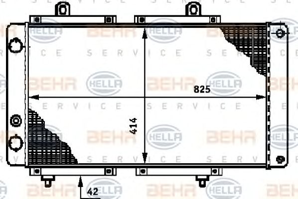 Radiator, racire motor FIAT DUCATO 1,9/2,5D 90-