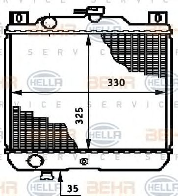 Radiator, racire motor SUZUKI SWIFT 89-01