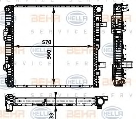 Radiator, racire motor MERCEDES-BENZ VARIO 96-