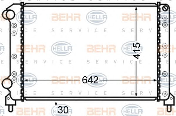 Radiator, racire motor FIAT DOBLO 1,3-1,9JTD