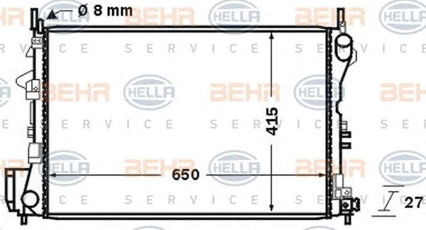 Radiator, racire motor OPEL VECTRA C 1,8-3,2