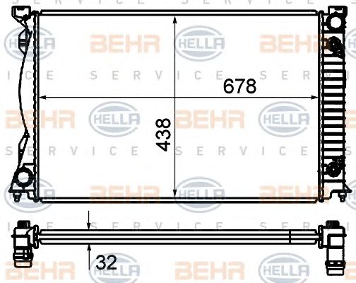 Radiator, racire motor VW AUDI A6 3,0TDI QUATTRO 04-