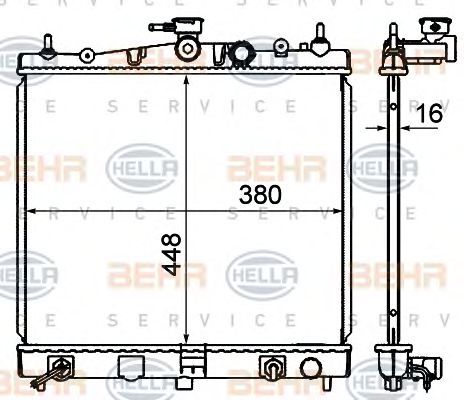 Radiator, racire motor NISSAN MICRA 1,2/1,4 03-