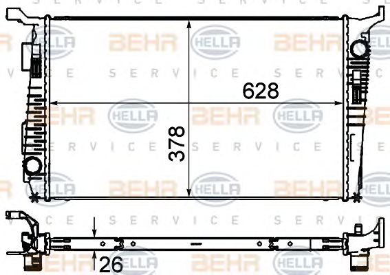 Radiator, racire motor DACIA DUSTER 10- 1.5DCI