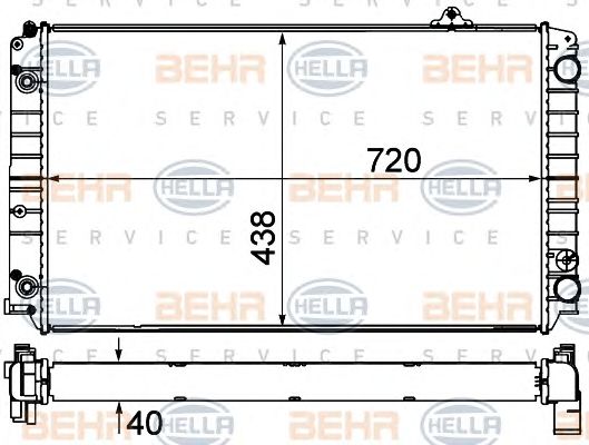 Radiator, racire motor VW AUDI A8 3,7/4,2 98-02