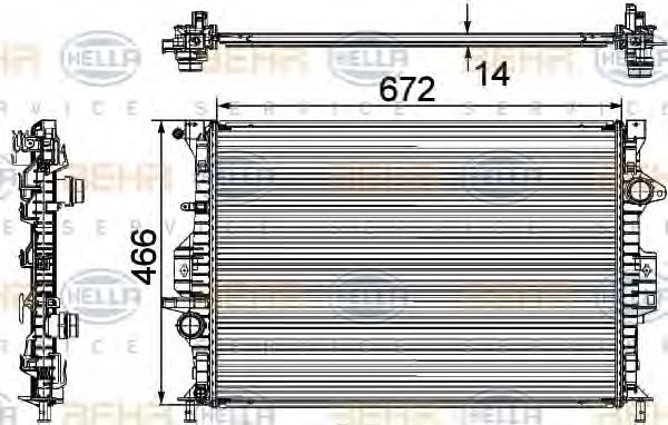 Radiator, racire motor FORD MONDEO 07-