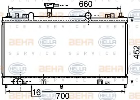 Radiator, racire motor MAZDA 6 2,0DI 02-