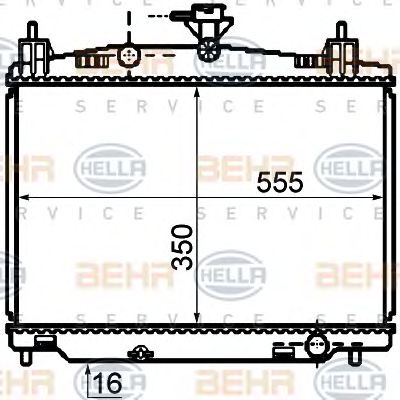 Radiator, racire motor MAZDA 2 1,3/1,5 07-