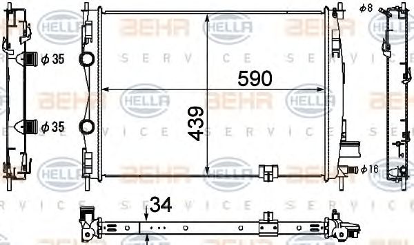 Radiator, racire motor NISSAN QASHQAI +2 1,5DCI 07-