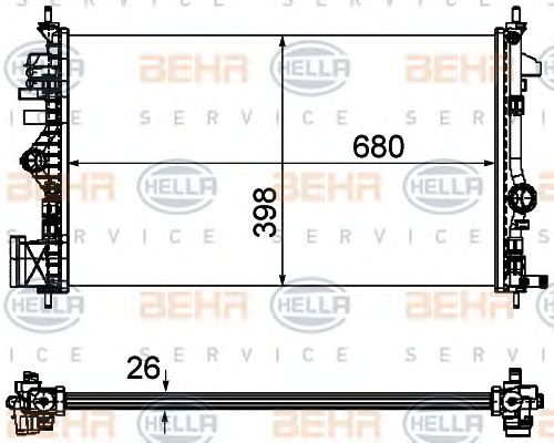 Radiator, racire motor OPEL INSIGNIA 2,0CDTI