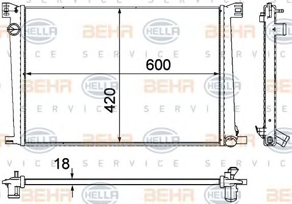 Radiator, racire motor MINI COOPER 1,6 06- 11-