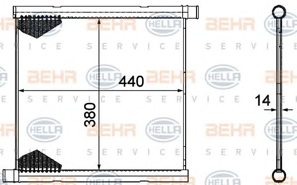 Radiator, racire motor SMART 0,8CDI/1,0 07-