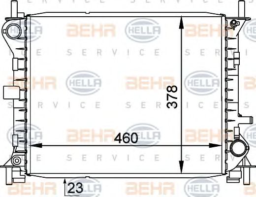 Radiator, racire motor FORD FOCUS 1,4/1,6 16V 98-04