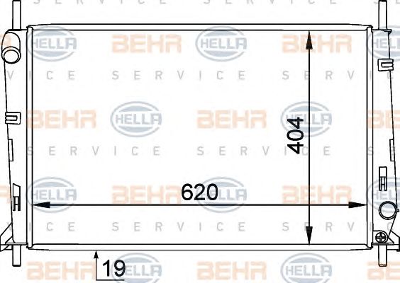 Radiator, racire motor FORD MONDEO 1,6-2,0 93-