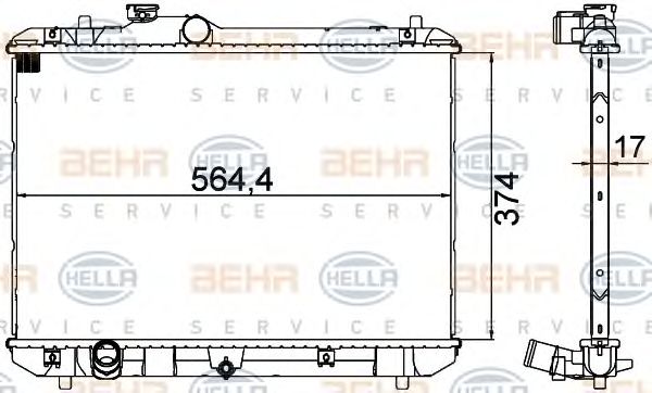 Radiator, racire motor SUZUKI SWIFT 1,3/1,5/1,6 05-