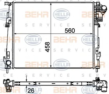 Radiator, racire motor RENAULT TRAFIC 06- OPEL VIVARO