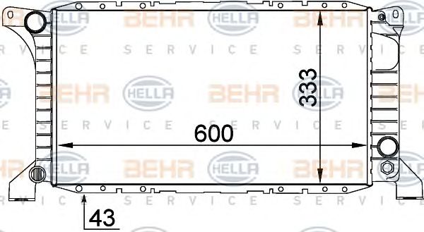 Radiator, racire motor FORD TRANSIT 91-94