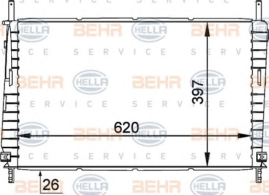 Radiator, racire motor FORD MONDEO 1,8/2,0 00-