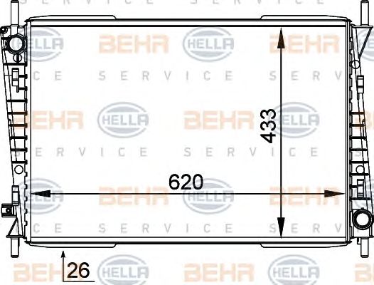 Radiator, racire motor JAGUAR X-TYPE 2,0/2,5/3,0 V6 01-