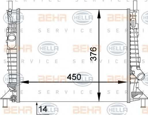 Radiator, racire motor FORD C-MAX 1,4/1,6 04-11