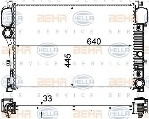 Radiator, racire motor MERCEDES-BENZ CLASSE S W221 05-