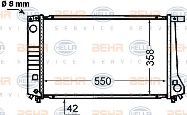 Radiator, racire motor BMW E36 318TDS 95-