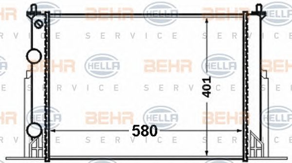 Radiator, racire motor FIAT STILO 1,9JTD 01-