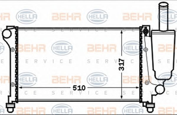 Radiator, racire motor FIAT PANDA 1,1 03-